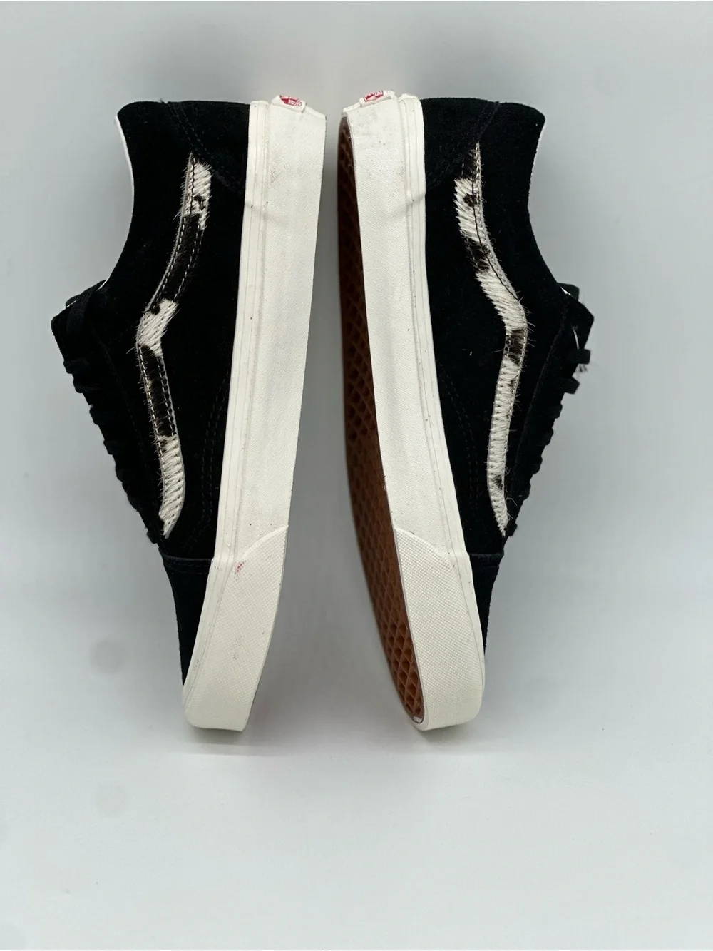 Vans Old Skool Black and White Suede Skate Shoes